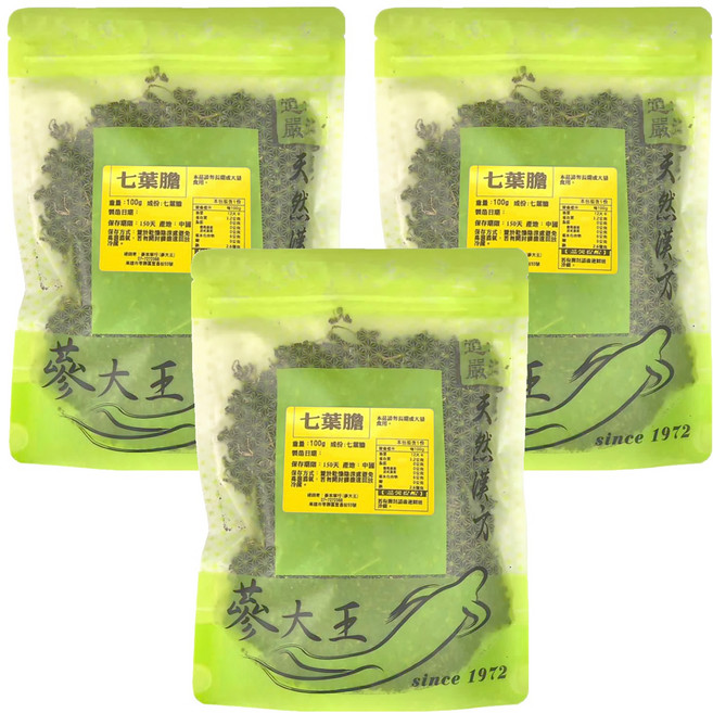 蔘大王 七葉膽, 100g, 3包, 1份