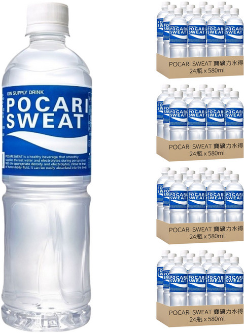 POCARI SWEAT 寶礦力水得, 580ml, 96瓶