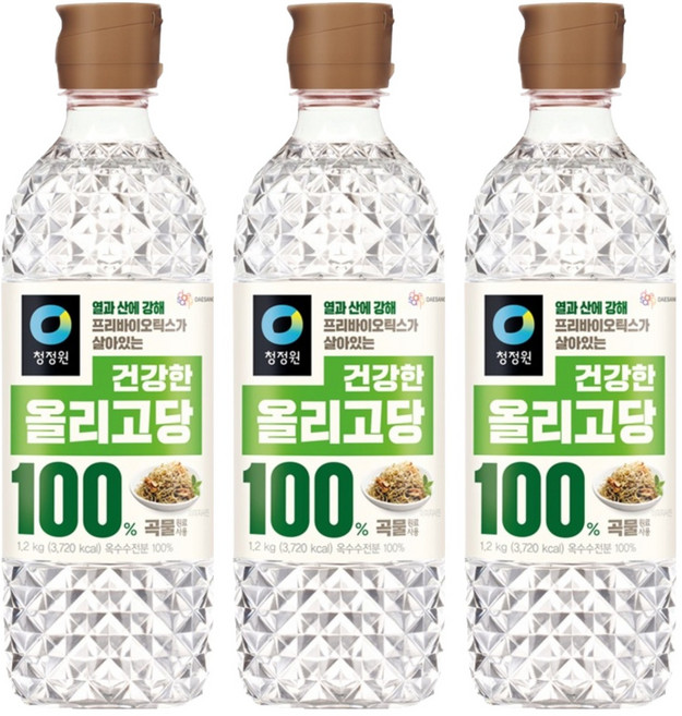 청정원 건강한 올리고당, 1.2kg, 3개