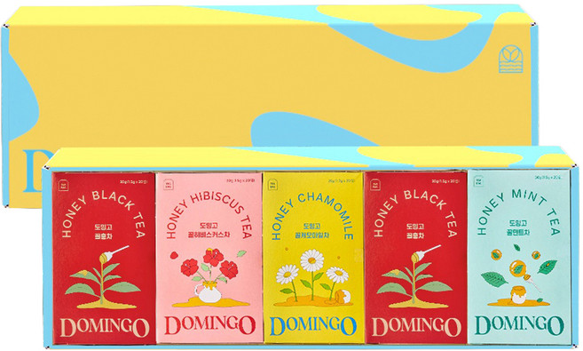 도밍고 스페셜 기프트 티 세트, 티백 4종, 1세트