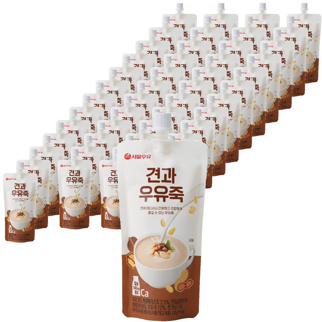 서울우유 견과 우유죽, 130g, 50개