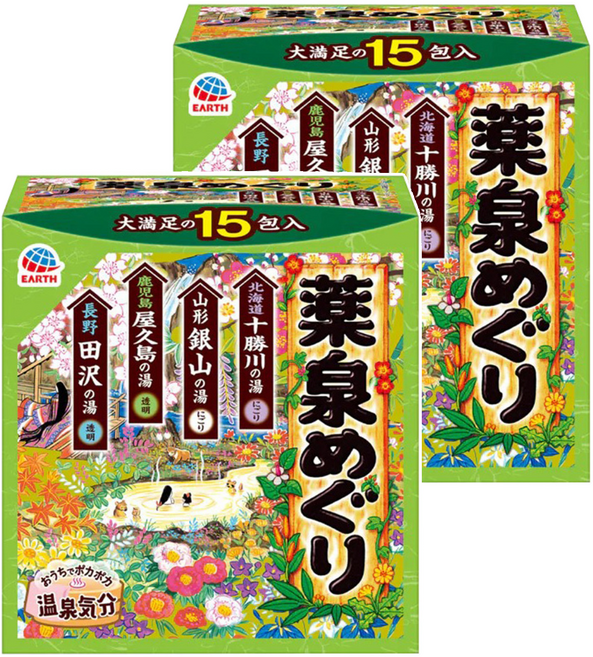 바스로망 온천기행 약천 입욕제 4계절향, 30g, 30개