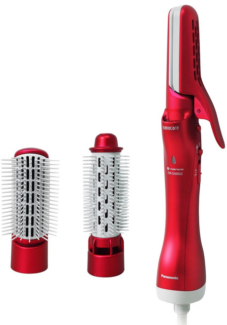 Panasonic 保濕奈米水離子國際電壓冷熱風三合一整髮器組 EH-KN8C-RP, 紅色