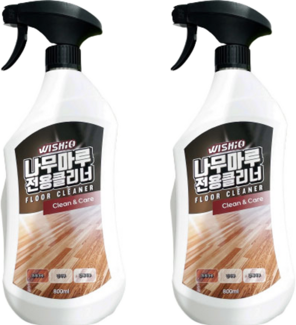 위시오 나무마루 전용 클리너, 800ml, 2개