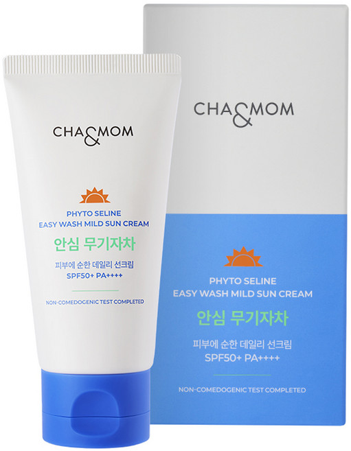 차앤맘 유아용 피토세린 이지워시 마일드 선크림 SPF50+ PA PA++++, 1개, 60ml