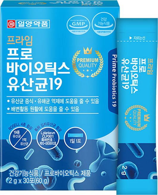 일양약품 프라임 프로바이오틱스 유산균19, 60g, 1개