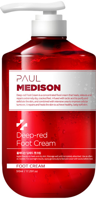 폴메디슨 딥레드 풋크림, 1개, 1개, 510ml