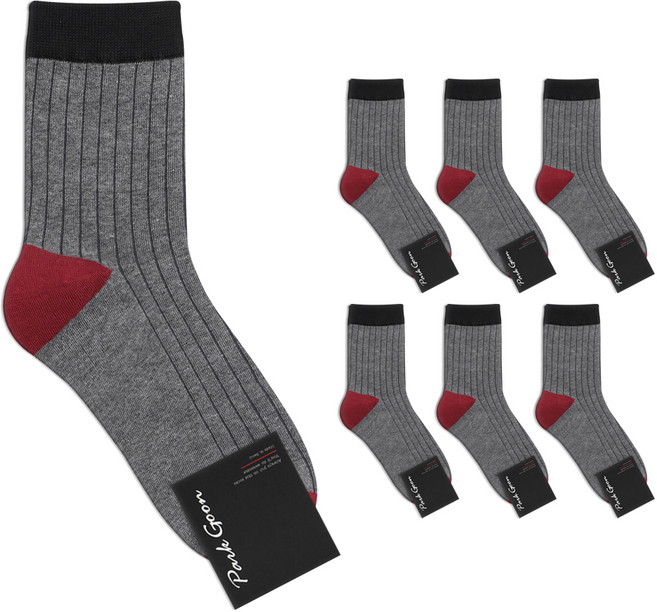 박군 남성용 러건 양말 7족 세트