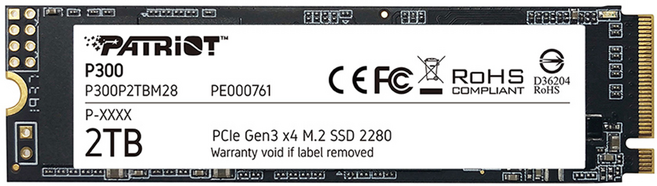 PATRiOT 博帝 固態硬碟 多種容量選擇 輕薄設計, 2TB, P300P256GM28