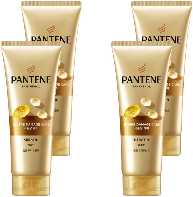 팬틴 콜라겐 극손상케어 트리트먼트, 220ml, 4개