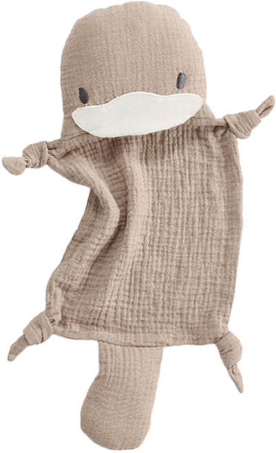 KU.KU Duckbill 酷咕鴨 KUKU PLUS 寶寶多功能安撫巾, 1個, 酷鴨 棕色