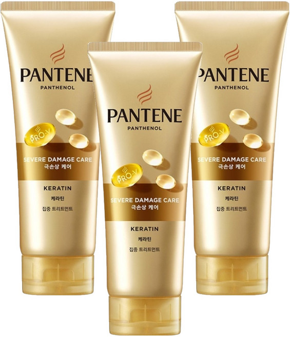 PANTENE 潘婷 極受損髮角蛋白護髮乳, 220ml, 3條