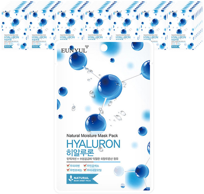 은율 내츄럴 히알루론 마스크팩, 1개입, 50개