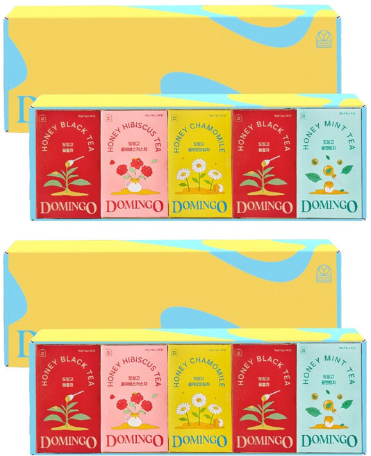 도밍고 스페셜 기프트 티 세트, 티백 4종, 2세트