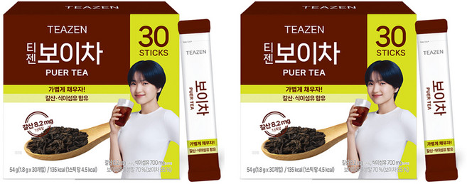 티젠 보이차 추출분말, 1.8g, 30개입, 2개