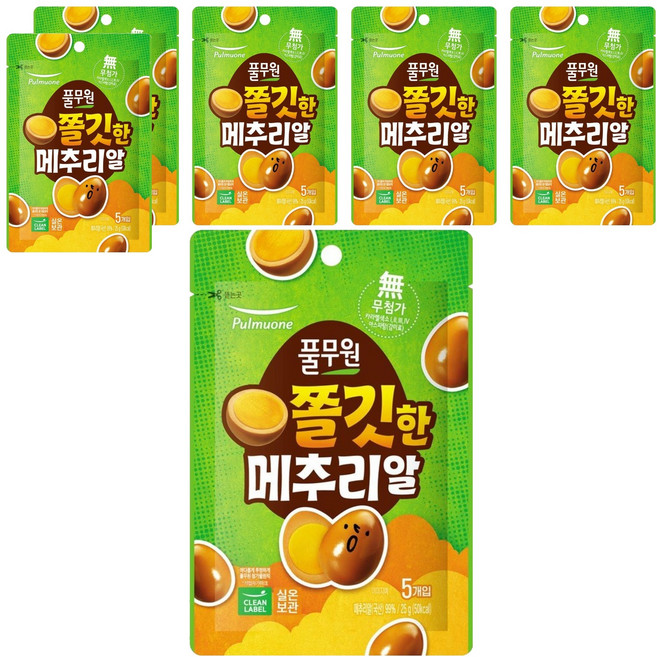 풀무원 쫄깃한 메추리알, 6개, 25g