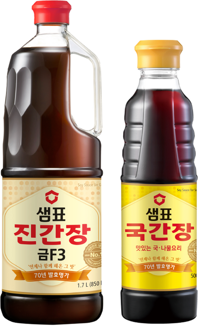 샘표 진간장 금F3 1.7L + 국간장 500ml, 1세트