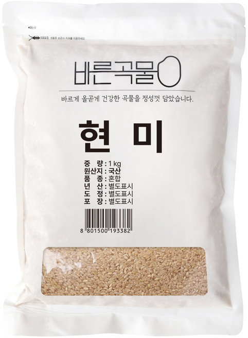 두보식품 바른곡물 국산 현미, 1kg, 1개