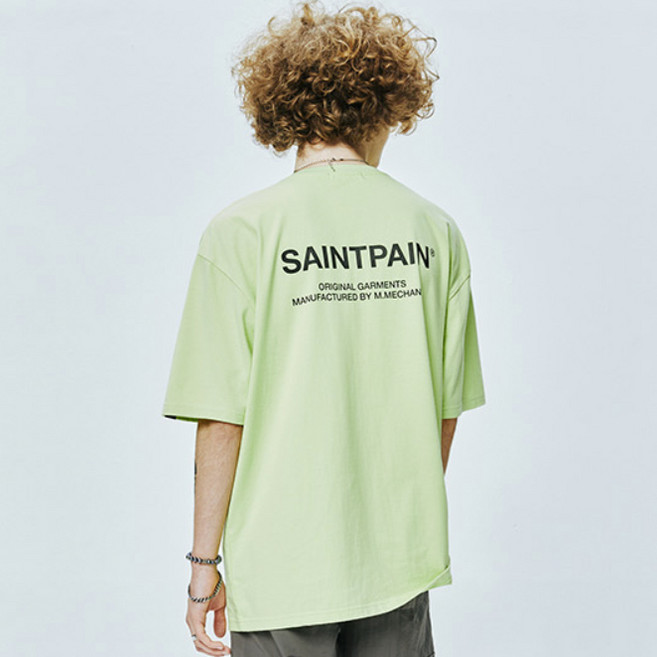 saintpain SP 變化標誌透氣T恤, 霓虹