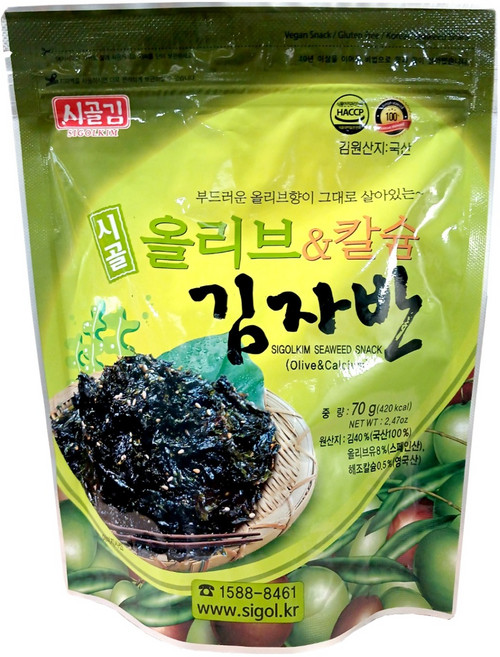 시골 올리브&칼슘 김자반, 70g, 1개