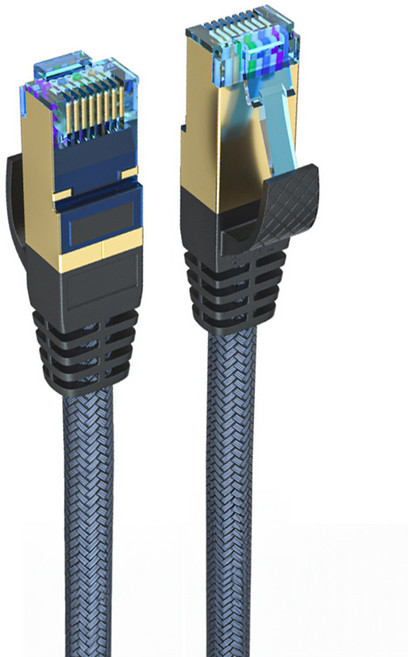 POLYWELL 寶利威爾 CAT8 40Gbps 超高速網路編織線, 10m, PW15-W48-D206, 1條