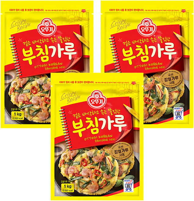 OTOKI 不倒翁 韓式DIY煎餅粉, 1000g, 3包