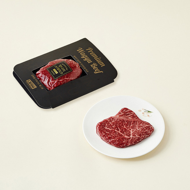 엘그로 호주산 프리미엄 와규 MBS6+ 앞다리 스테이크용 (냉장), 200g, 1개