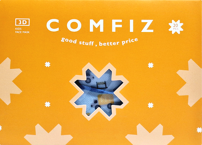 COMFIZ 康菲 3D醫療口罩 幼幼 1~3歲, 20片, 捍衛戰士, 1盒