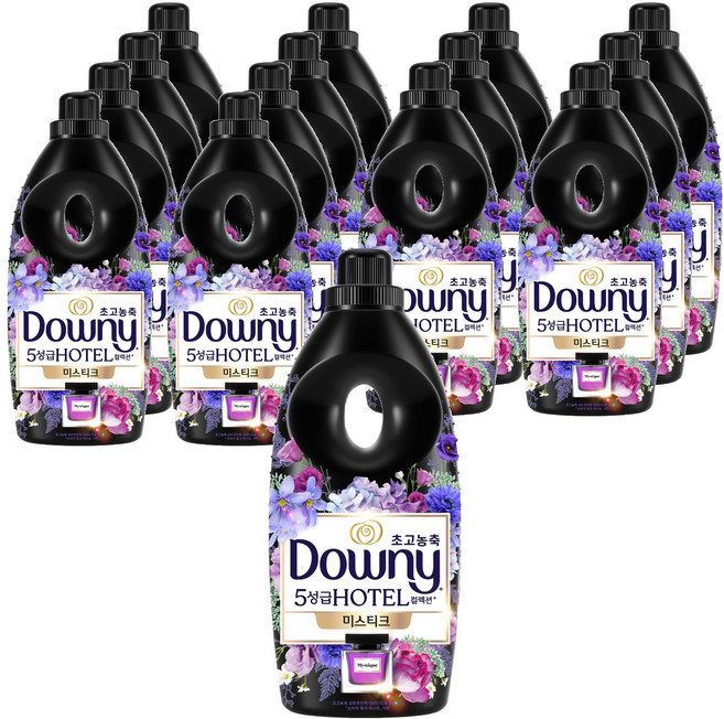 다우니 초고농축 호텔 컬렉션 섬유유연제 미스티크 본품, 1L, 15개