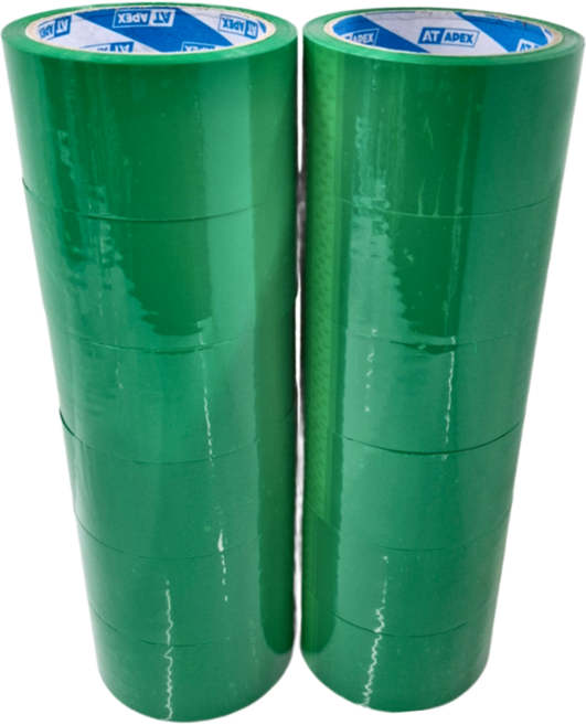 AT APEX 艾沛克 彩色封箱膠帶 綠色 48mm*50y*0.048, 2個