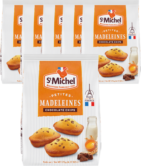 St Michel 巧克力豆瑪德蓮, 175g, 6個