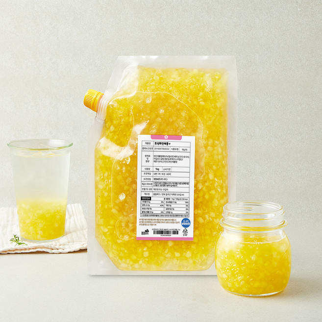 봄봄푸드 보석파인애플, 1kg, 1개