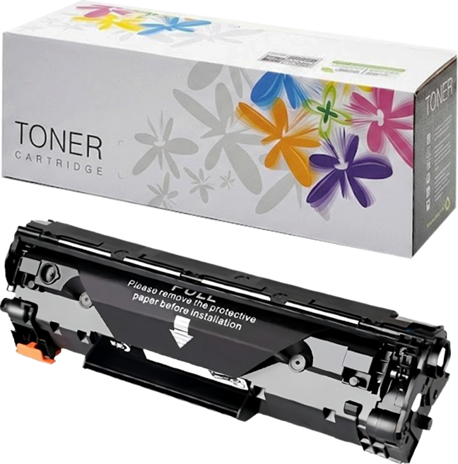 UFOTEC 副廠易加粉碳粉匣 HP M1120/P1505/P1505n/M1522nf/M1522n適用 CB436A, 1個, 黑色