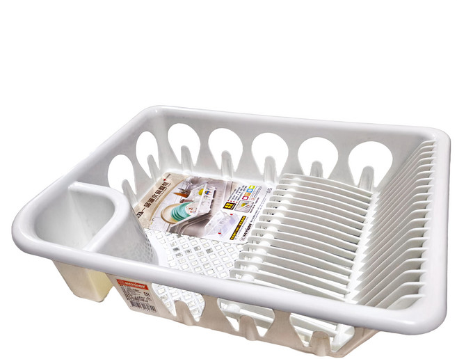 KEYWAY 聯府 吉田滴水碗盤架 D-693, 1層, 白色, 1個