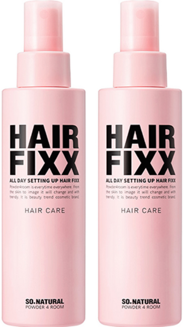 쏘내추럴 파우더포룸 올 데이 세팅 매직 픽서 헤어스타일링제, 155ml, 2개