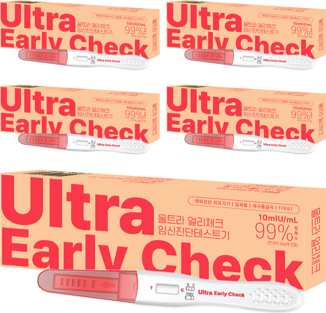 수젠텍 울트라 얼리 체크 임신테스트기, 1개입, 5개