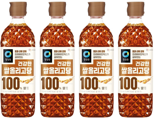 청정원 건강한 쌀올리고당, 1.2kg, 4개