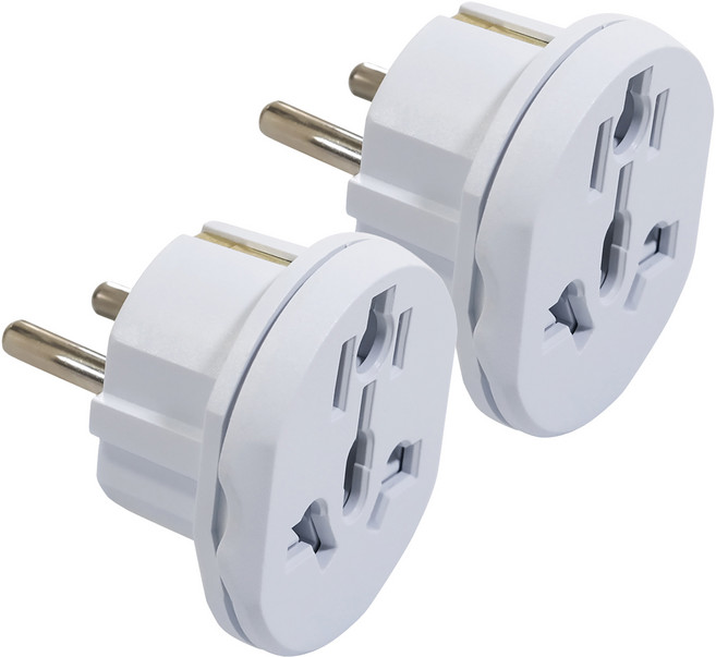 홈플래닛 고용량 멀티 변환 어댑터 16A (해외 전용/유럽형), 2개
