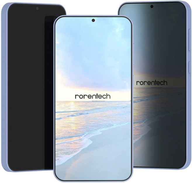 로랜텍 갤럭시 강화유리 사생활 프라이버시 휴대폰 액정보호필름, 1세트
