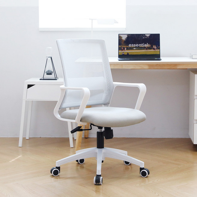 린백 사무실 책상 컴퓨터 메쉬 의자 CP13MW-GY, 그레이