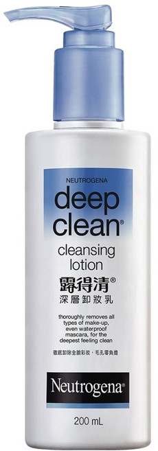 Neutrogena 台灣公司貨 深層卸妝乳, 200ml, 1瓶