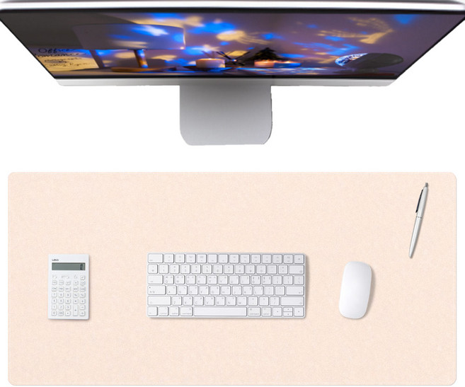 레토 가죽 마우스 장패드 800 x 400 mm, 1개, 아이보리