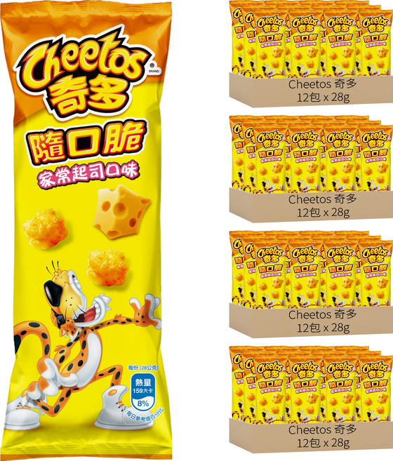 Cheetos 奇多 隨口脆 家常起司, 28g, 48包