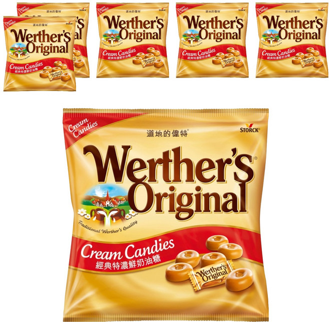 Werther's Original 道地的偉特 奶油糖, 6袋, 330g