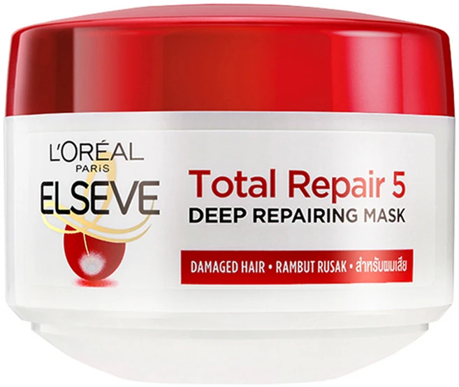 로레알파리 토탈 리페어 5 리페어링 헤어마스크, 1개, 200ml - 쿠팡