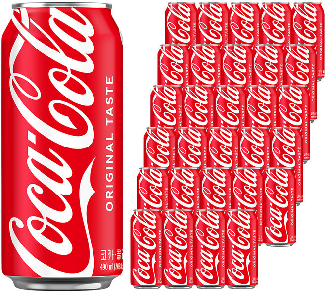 코카콜라 오리지널, 490ml, 48개