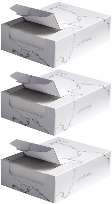 크리스마 3코튼 엠보 화장솜, 500개입, 3개