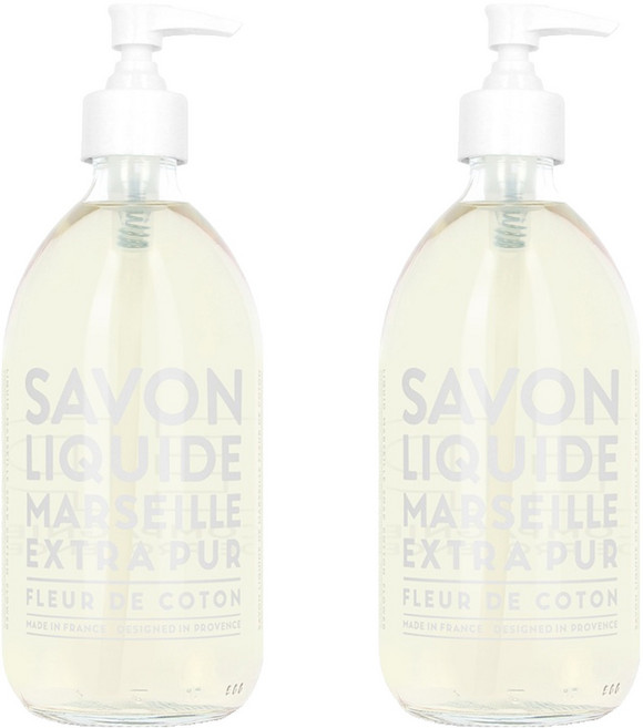 꽁빠니드프로방스 엑스트라퓨어 리퀴드솝 코튼플라워, 495ml, 2개