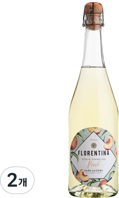 Florentina葡萄氣泡飲 Bellini Peach, 2個, 750ml