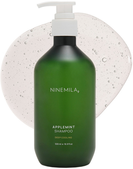 나인밀라 애플민트 지성두피 쿨링샴푸, 500ml, 1개